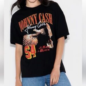 Johnny Cash Ring of Fire graphic tee size small